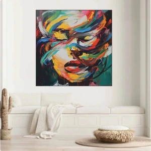 Dinna, uramljena slika 50x50cm - Img 2