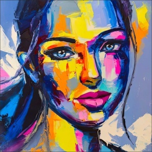 Gena, uramljena slika 50x50cm