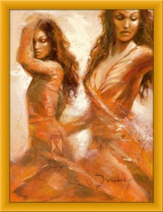 Golden beauty, framed picture - Img 2