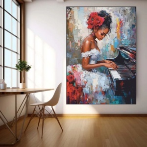Klodi, uramljena slika 40x50cm , 50x70cm i 60x90cm - Img 2