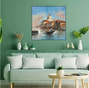 Lepa Venecija, uramljena slika 50x50 cm - Img 2