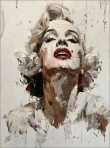M. Monroe, uramljena slika 40x50cm i 50x70cm