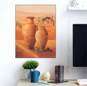 Mediteranean paradise, uramljena slika 60x80cm - Img 2