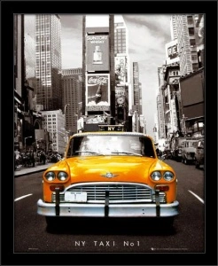 NY Taxi NO1, framed picture