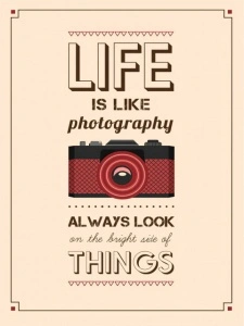 Poster Life is like photography, uramljena slika 30x40cm i 40x50cm