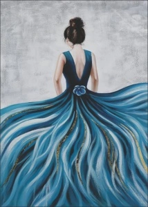 Rita, uramljena slika 40x50cm i 50x70cm