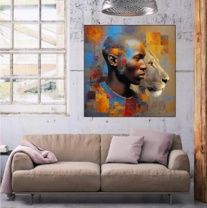 Robi, uramljena slika dimenzije 50x50cm i 70x70cm - Img 2