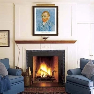 Self-portrait, Vincent Van Gogh, uramljena slika 40x50cm - Img 2