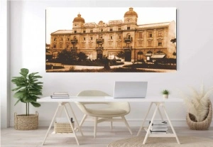 Stari Beograd , hotel Petrograd 1912., uramljena slika 50x100cm - Img 2
