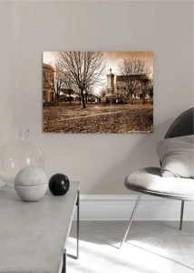 Stari Beograd Terazije 1876., uramljena slika dimenzije 30x40cm i 40x50cm - Img 2