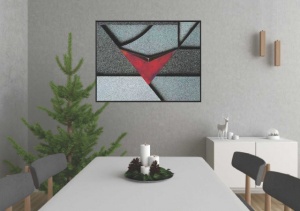 Triangle 3, uramljena slika 56x71cm - Img 2