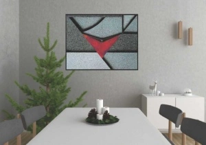Triangle 3, uramljena slika 56x71cm - Img 2
