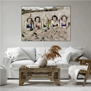 Beauty on the beach, framed picture - Img 2