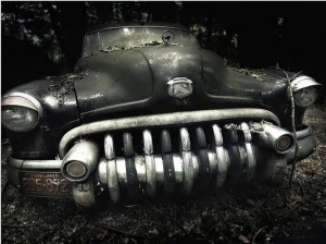 Buick old car, uramlljena slika 30x40cm i 40x50cm i 50x70cm