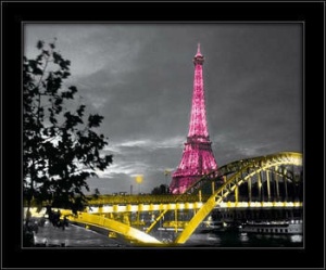 Eiffel tower, framed picture
