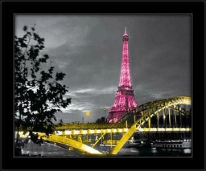 Eiffel tower, framed picture