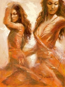 Golden beauty, framed picture