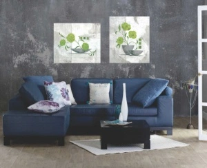 Green wave, dve uramljene slike 50x60cm svaka - Img 2