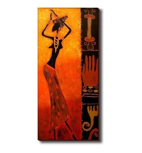 Lady dancing african dance