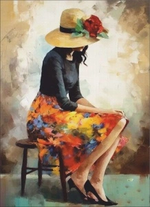 Milla, uramljena slika 40x50cm ,50x70cm i 60x90cm