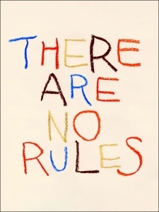 No rules, uramljena slika 40x50cm , 50x70cm i 60x80cm