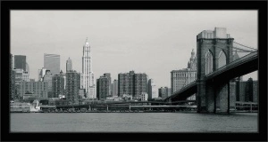 Old NewYork and Brooklyn bridge