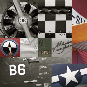 Old planes, framed picture