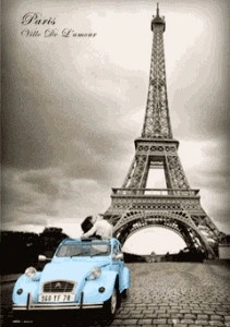 Pariz 3D framed picture