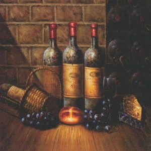 Red wine, framed picture