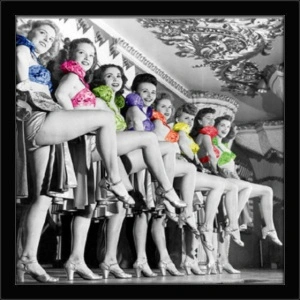 Show girls, framed picture
