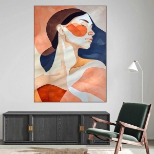 Tiia, uramljena slika 40x50cm , 50x70cm i 60x80cm - Img 2