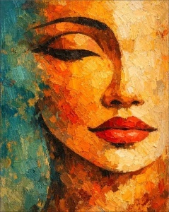 Vicky, uramljena slika 40x50cm , 50x70cm i 60x80cm