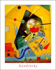 W. Kandinsky, Quiet Harmony 1924., uramljena slika 40x50cm