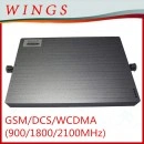 Tri-Band GSM/DCS/WCDMA( 900MHz/1800MHz/2100MHz) Mobile Signal Repeater/Booster/Amplifier Cover 300-1200m2