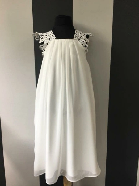 Chiffon and lace girls dress lined with satin - Img 2