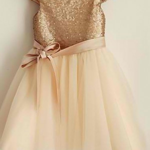 Girls special occasion shimmering tulle dress
