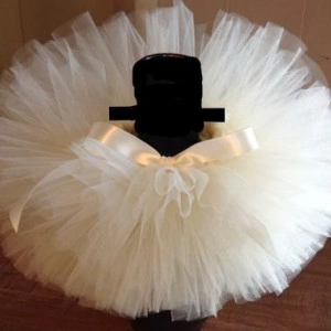 Girls white tutu skirt