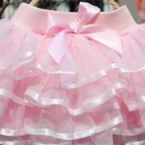 Rose tutu skirt with ribbon  lining