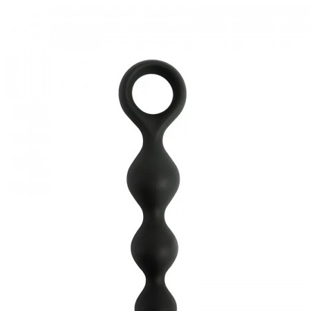 Crne silikonske analne kuglice krug | Anal beads