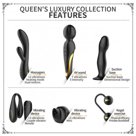 Elegantni Set Vibratora | PL Queens Luxury Collection