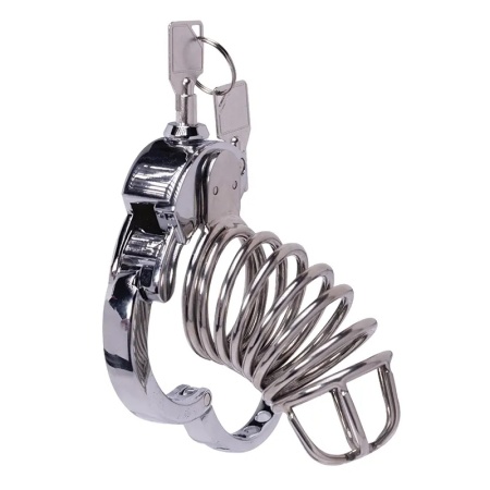 Kavez za penis | Stainless steel cock cage 1 Advanced Locking Mechanism