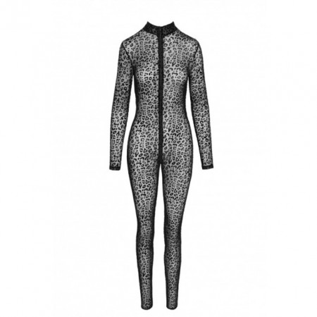 Leopard Kombinezon sa dvostranim rajsferšlusom | Full body leopard flock catsuit