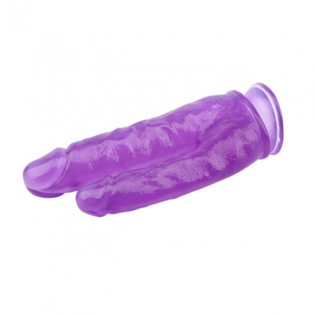 Ljubicasti dildo za duplu penetraciju 25cm | Double purple dildo