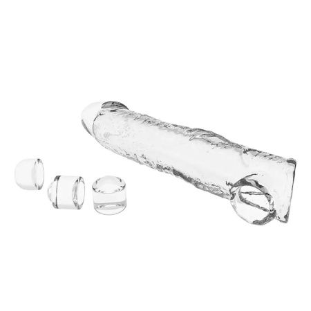 Providna navlaka za penis sa 3 produžetka | Extension Penis Sleeve