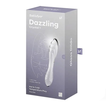 Stakleni Dildo | SATISFYER Dazzling Crystal Glass Dildo Transparent 1