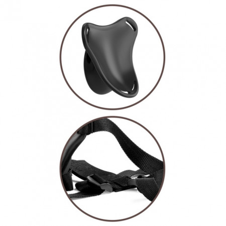 Strap on sa silikonskim dildom 15cm | King Elite Silicone Body Dock Kit