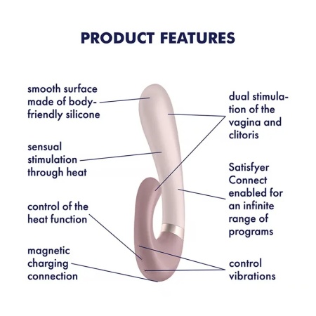 Vibrator sa zagrevanjem | SATISFYER Heat Wave Connect App