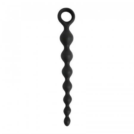 Crne silikonske analne kuglice krug | Anal beads