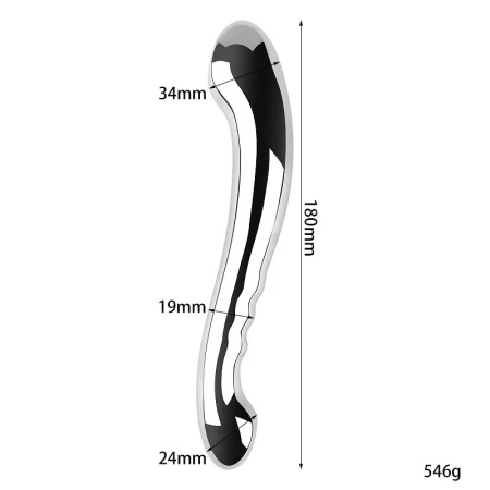 Dildo od nerdjajuceg celika 18cm | Double Ended
