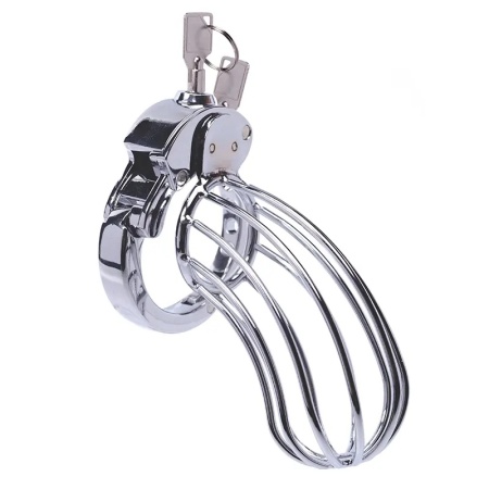 Kavez za penis | Stainless steel cock cage 2 Advanced Locking Mechanism